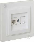 D Розетка белая Комп. в сборе (Rj45 Cat 6)