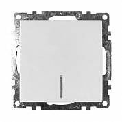 GLS10-7101-01 Выключатель 1 кл. с индик.(механизм) белый